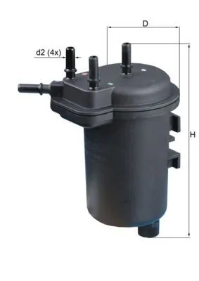 Топливный фильтр KL112 Mahle Original